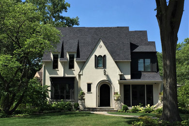 French country exterior home idea in Chicago