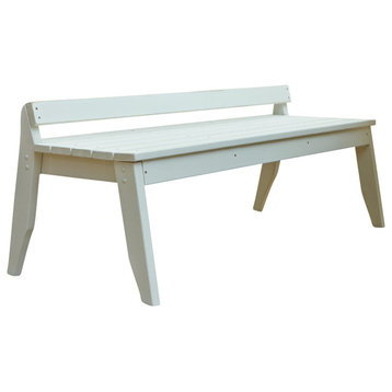 Plaza 4-Seat Bench Without Back , Persimmon (Distressed)