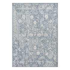 Couristan Marina Lillian Slate Blue and Oyster Rug, 2'2"x7'10" Runner