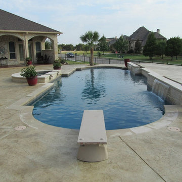 Pool with Sheer Descents and Diving Board