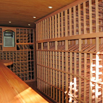 After - Trailer turned into a Wine Cellar
