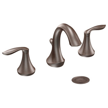 Moen Eva 2-Handle High Arc Bathroom Faucet, Oil Rubbed Bronze