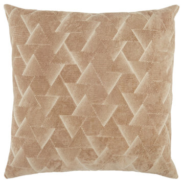 Jaipur Living Jacques Geometric Throw Pillow, Beige/Silver, Polyester Fill