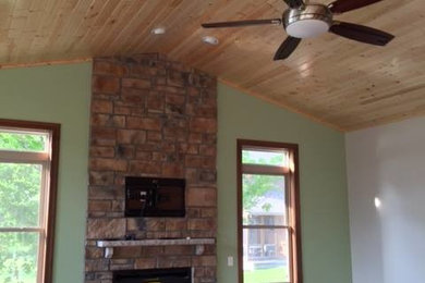 Inspiration for a living room remodel in Cedar Rapids