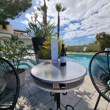 teppanyaki outdoor kitchen island