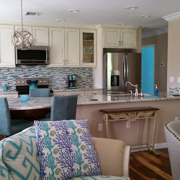 Kitchen & Living Room "After"