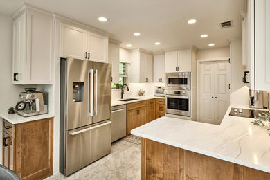 Kitchen - transitional kitchen idea in Dallas