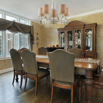 Five Light Renaissance Silver Up Chandelier