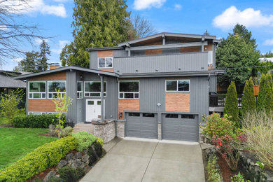 This is an example of a contemporary exterior in Seattle.