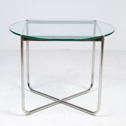 Mies van der Rohe: Exhibition Round Table Reproduction - Coffee And Accent Tables