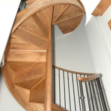 Wood Spiral Stair