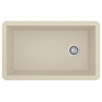 Karran USA - Karran Undermount Quartz Composite 32" Single Bowl Kitchen Sink, Bisque - The QU-670 with its spacious single extra-large bowl, this design is both practical and elegant. It is manufactured from an extremely durable Karran quartz composite material that will provide years of trouble-free use. This undermount design is available in a choice of 6 elegant color options to compliment any decor. With its convenient drain on the side that can be reversible left/right depending on your set up. Let this quartz undermount single bowl kitchen sink ease the day-to-day kitchen tasks.