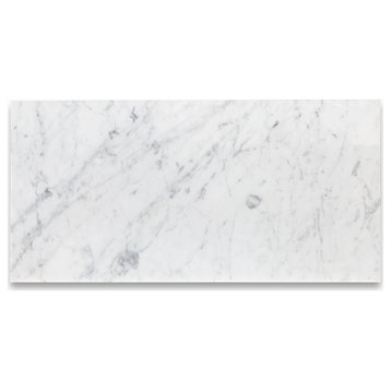 12x24 Carrara White Marble Floor Tile Polished Venato Bianco Carrera, 100 sq.ft.