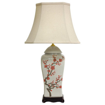 26" Cherry Blossom Vase Lamp