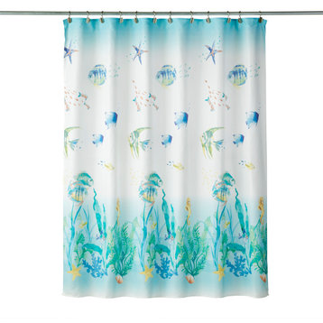 SKL Home Ocean Watercolor Shower Curtain
