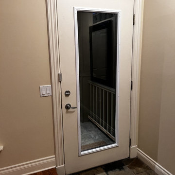 Clear Security Film on Three Glass Entry Doors and a Sidelight