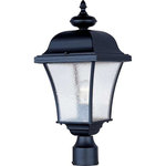 Maxim Lighting - Maxim Lighting 1065BK Senator - One Light Outdoor Pole/Post Mount - Governor is a traditional, early American style collection from Maxim Lighting International, available in multiple finishes.                                                                                                * Number of Bulbs: 1*Wattage: * BulbType: A19 Medium Base* Bulb Included: No