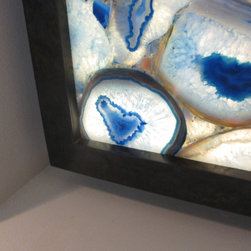 Back-lit Agate Stone - Mixed Media Art