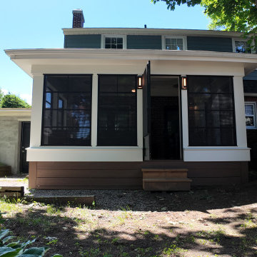 Sunroom Addition with 4-Track Stacking Windows