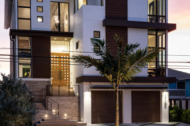 Coastal exterior home idea in Other