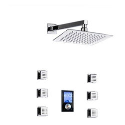 Trialo Solid Brass Color Changing Water Powered Led Shower - Showerheads And Body Sprays