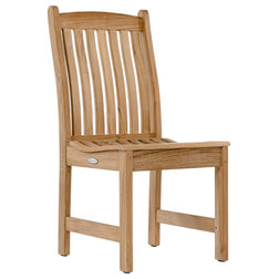 Transitional Outdoor Dining Chairs by Westminster Teak