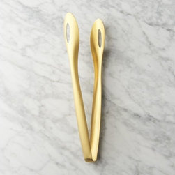 Brushed Gold Tongs | CB2 - Products