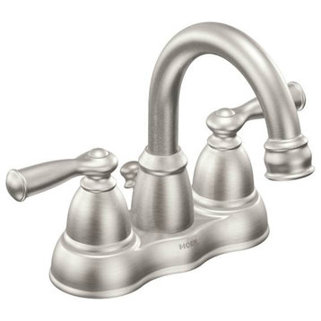 Moen WS84913SRN Banbury® 2-Handle High Arc Lavatory Faucet, Brushed Nickel