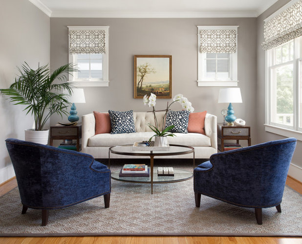 American Traditional Living Room by Manlove and Company Interiors
