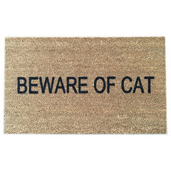 Rubber-Cal Beware of Dog Welcome Mat Funny Welcome Mat, 18 x 30-Inch