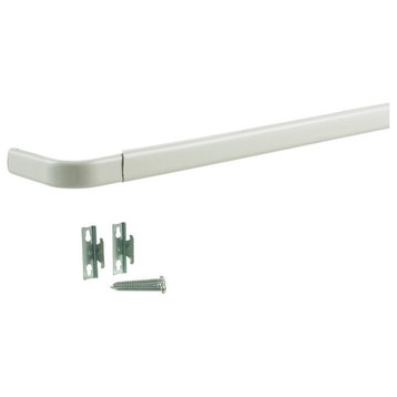 Kenney KN511 Curtain Rod, White, 28 in x 48 in