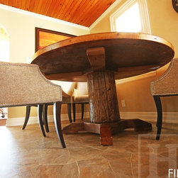 Round Reclaimed Wood Tables - Products