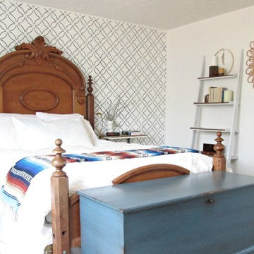 Fuji Allover Stenciled Master Bedroom