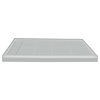 Transolid Linear 48"x36" Rectangular Shower Base With Left Hand Drain, Gray