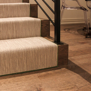 54_Dynamic and Open Wood and Metal Zig-Zag Staircase, Alexandria VA 22302