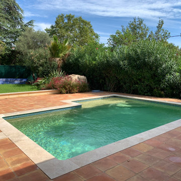 Extension de 50m² avec verrière, pool house piscine et aménagements extérieurs