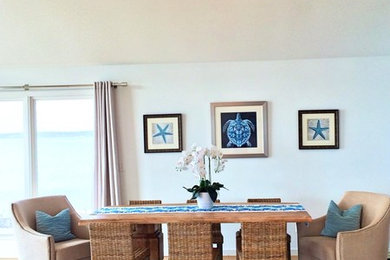 Transitional dining room photo in New York