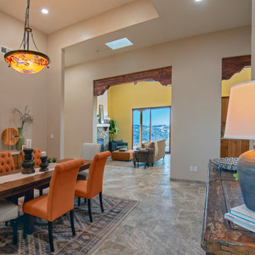 Dining area looking toward living area