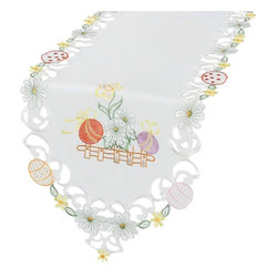 Xia Home Fashions - Country Egg Table Runner, 15x54 - Table Runners