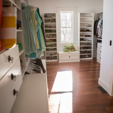White Closet with Built-Ins
