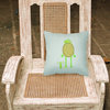 Alphabet T for Turtle Fabric Decorative Pillow