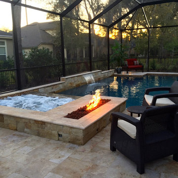 Premium Select French Pattern Walnut Tumbled Travertine Pavers