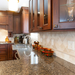 Custom Cherry Galze Kitchen - Kitchen Countertops