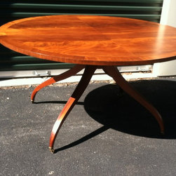 Vintage Art Deco Oval Table-1920s - Dining Tables