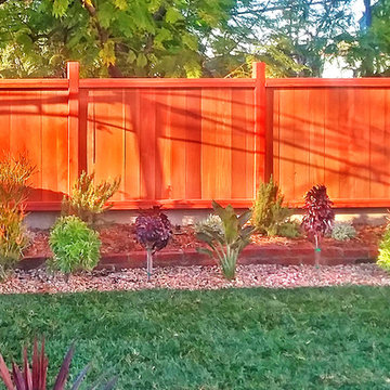 Custom Redwood Privacy Fence
