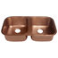 Kandinsky 32.25" Undermount Copper Kitchen Sink, Ashfield Faucet and Drains