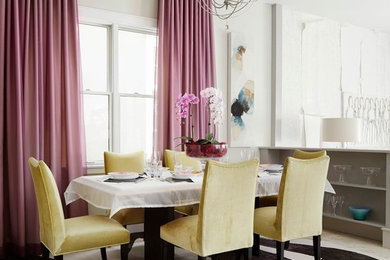 Inspiration for a contemporary dining room in Chicago.