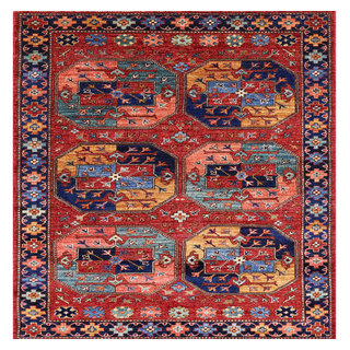 Ahgly Company Indoor Rectangle Mid-Century Modern Area Rugs, 5' x 7', 3 ...