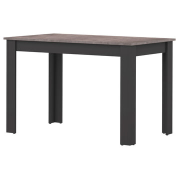 Nice Dining Table, Black / Concrete Look