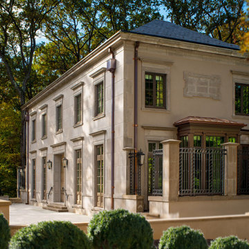Classical Limestone House with French doors